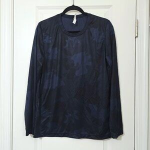 Nwot ALL SPORT- XS Men’s Performance Long Sleeve Blue Camo Athletic‎ T-Shirt